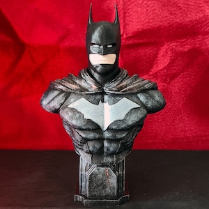 3d Printed Art Collectibles Figure, 3d Printed Art Collectibles Bust, Silver Superhero Sculpture,  Handmade Painting Figure, gift for him