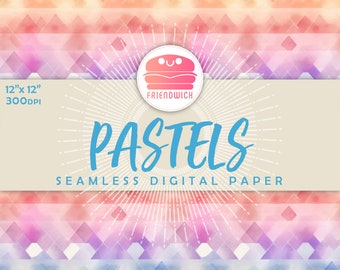 Cyfrowy papier pastelowy, pastelowy gradient, pastelowy papier tęczowy, różowe pastelowe kwiaty, pastelowy ślub
