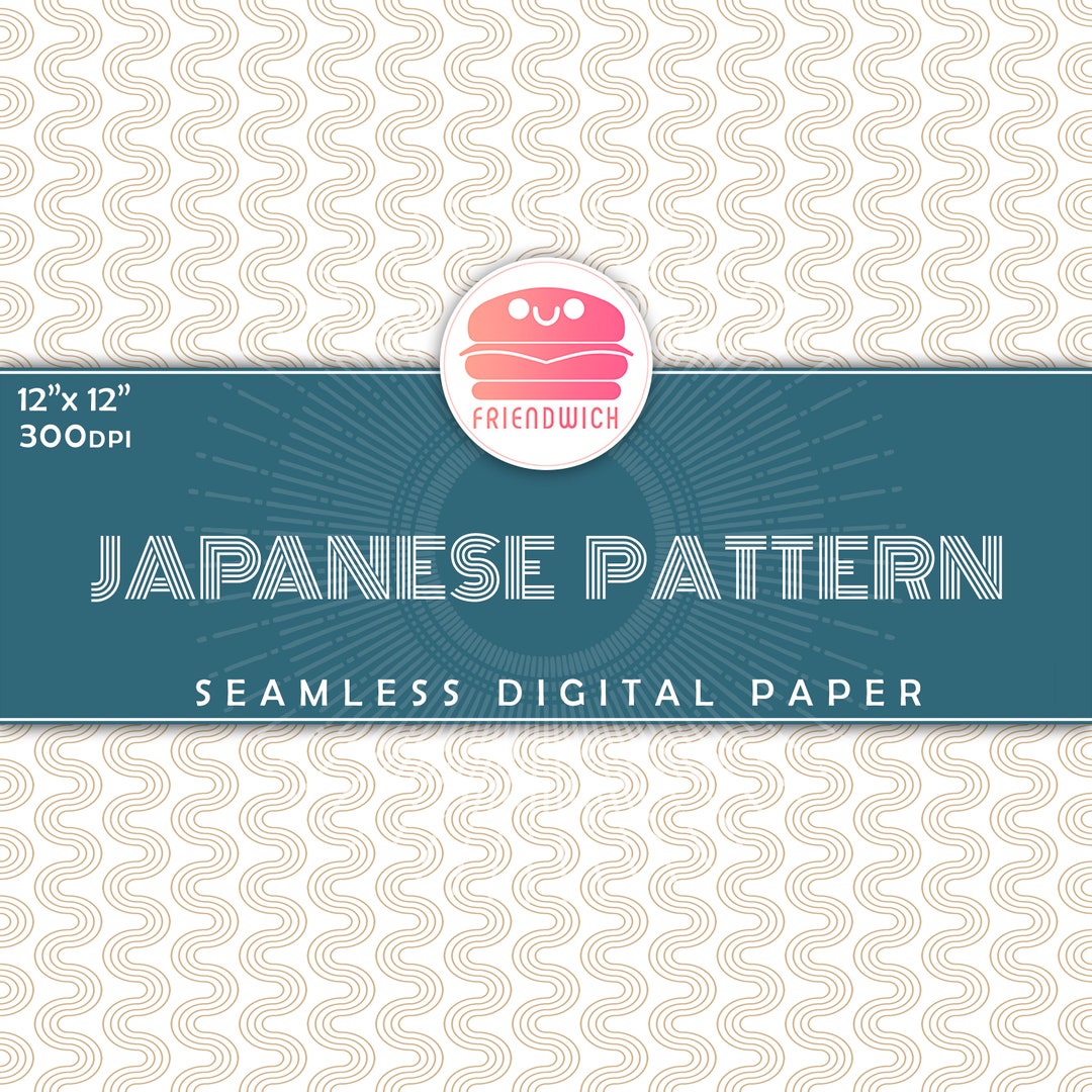 Japanese Pattern Paper, Seamless Pattern, Traditional Scrapbooking ...
