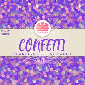 Carta digitale coriandoli, sfumatura glitterata, stelle viola glitterate, carta glitterata arancione, festa colorata