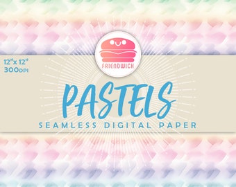 Cyfrowy papier pastelowy, pastelowy gradient, pastelowy papier tęczowy, różowe pastelowe kwiaty, pastelowy ślub