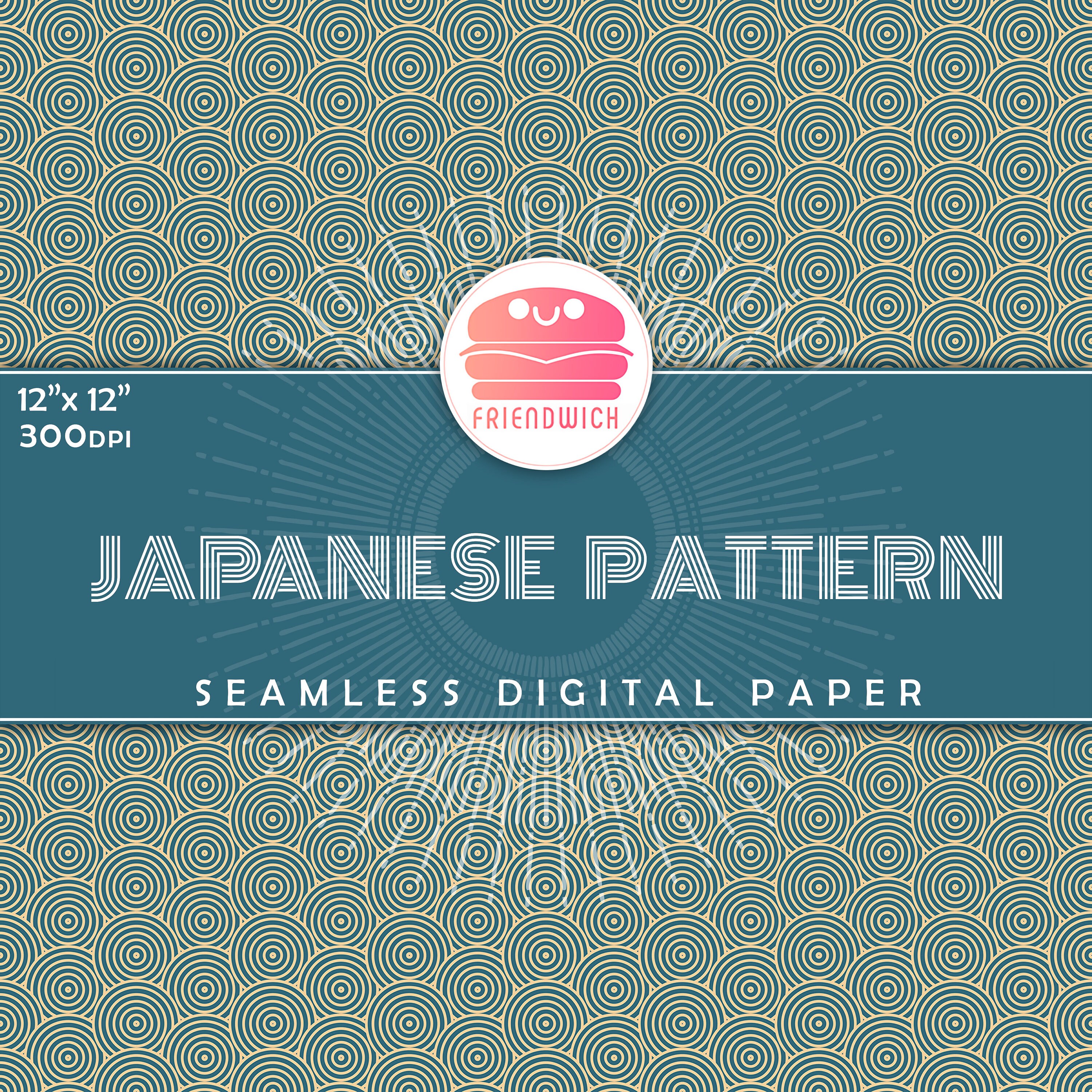 Japanese Pattern Paper, Seamless Pattern, Traditional Scrapbooking ...