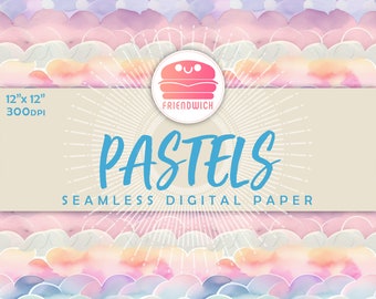Cyfrowy papier pastelowy, pastelowy gradient, pastelowy papier tęczowy, różowe pastelowe kwiaty, pastelowy ślub