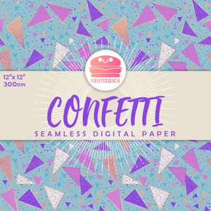 Carta digitale coriandoli, sfumatura glitterata, stelle viola glitterate, carta glitterata arancione, festa colorata