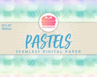 Cyfrowy papier pastelowy, pastelowy gradient, pastelowy papier tęczowy, różowe pastelowe kwiaty, pastelowy ślub