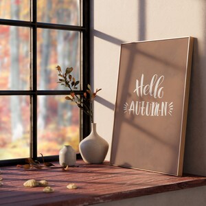 Hello Autumn | fall prints | fall wall art | autumn decor | fall decor | printable wall art