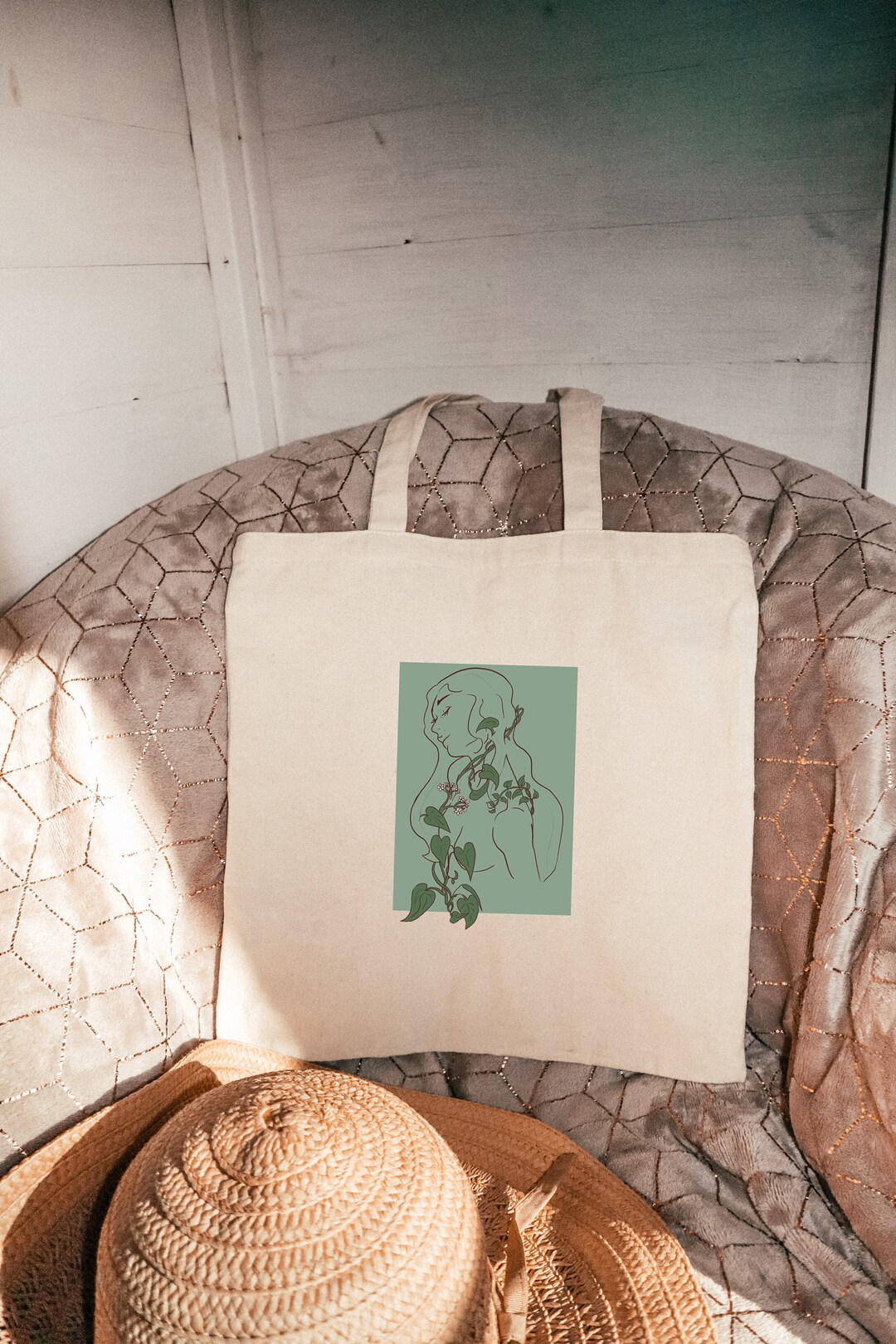 Plant Tote Bag Stay Grounded Tote Bag Plant Lover Gift Etsy