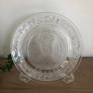 Odonnell Glass Clear Floral Plate/Charger by Charlton Home