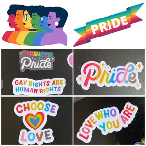 Pride Stickers LGBTQ Stickers Deco Stickers Trendy Stickers Cool Stickers Gay Pride Stickers Laptop Stickers Waterbottle Stickers