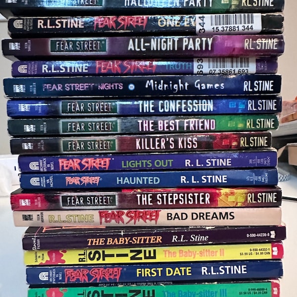 Fear Street Books, R.L. Stine, Vintage 1990s Books, Choose Your Own, Silent Night 1 & 2, Bad Dreams, First Date