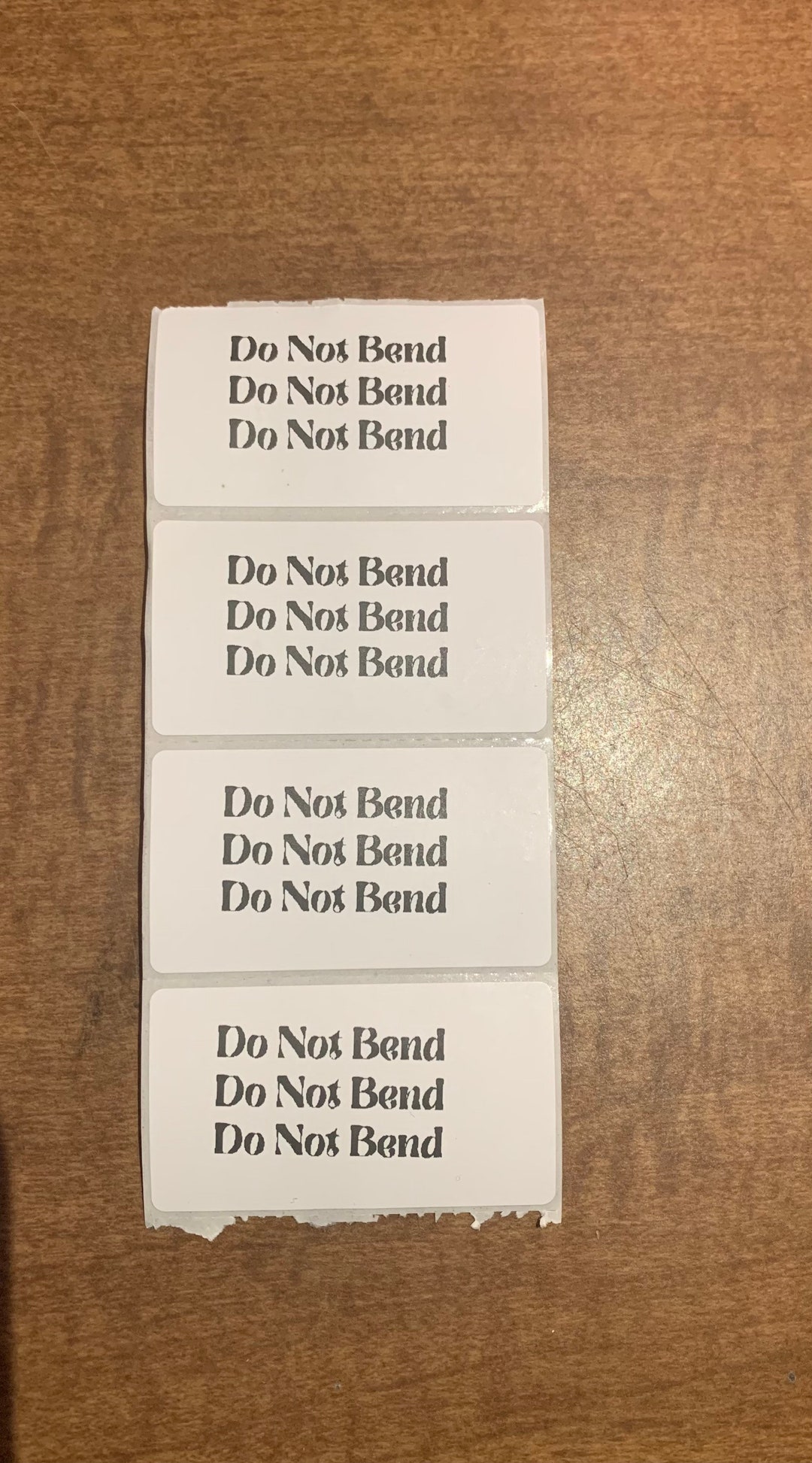 Sticker Not Do Not Bend Sticker| Thermal Stickers| Small Business| Packaging ...