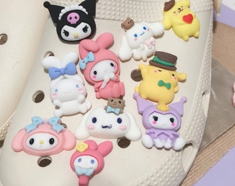 Crocs Shoe Charms/clips -pack of 8 sanrio