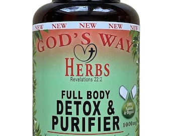 FULL BODY DETOX- Dr Sebi Herbs, Natural, Wildcrafted Herbal Supplements, elderberry, burdock root, yellowdock and more! Vegan
