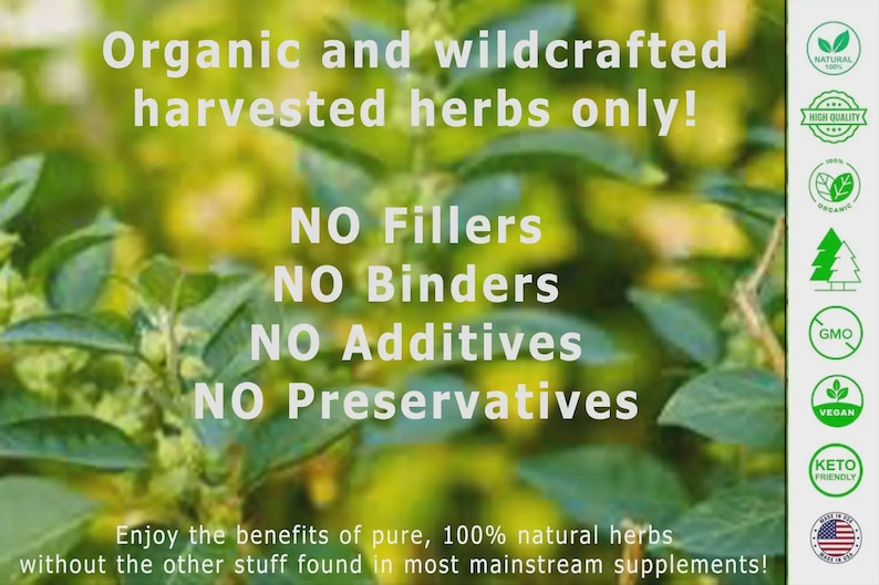 Organic herbal supplements