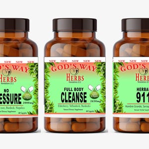 DR. SEBI Total Wellness Package #3 (5pack) Dr Sebi Herbs for total Wellness- Detox, Blood Pressure, Brain & More! Natural Herbal Supplements