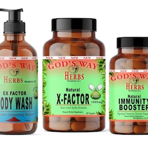 X-FACTOR HSV Cleanse Herbs for that &quot;Personal & Intimate&quot; Issue- Dr Sebi Herbs for Cellular Wellness Support, Vegan, Alkaline Supplement