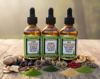 Ich liebe Tinkturen 3er Set, Natürlich & Biologisch, Vegan