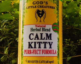 CALM Kitty Herbal Blend, Tranquility & Immunity for Cats (4oz)