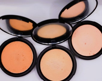 Organic Herbal Makeup, Sheer Finish, Vegan Foundation, Natural Pressed and Loose Powder Foundation, Youthful-looking Skin