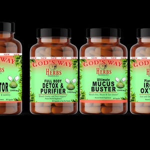 Dr. Sebi inspired Water Fast Detox- Full Body -Natural Herbal Supplements, Moringa, Nettle, Cascara sagrada +++ Detox