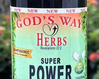 Suplemento Superpoderoso de Ervas Adaptogênicas, Energia, Vigor e Suporte Imunológico (60 Cápsulas)