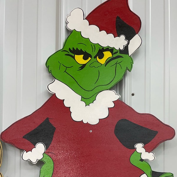 Grinch Yard Art Etsy