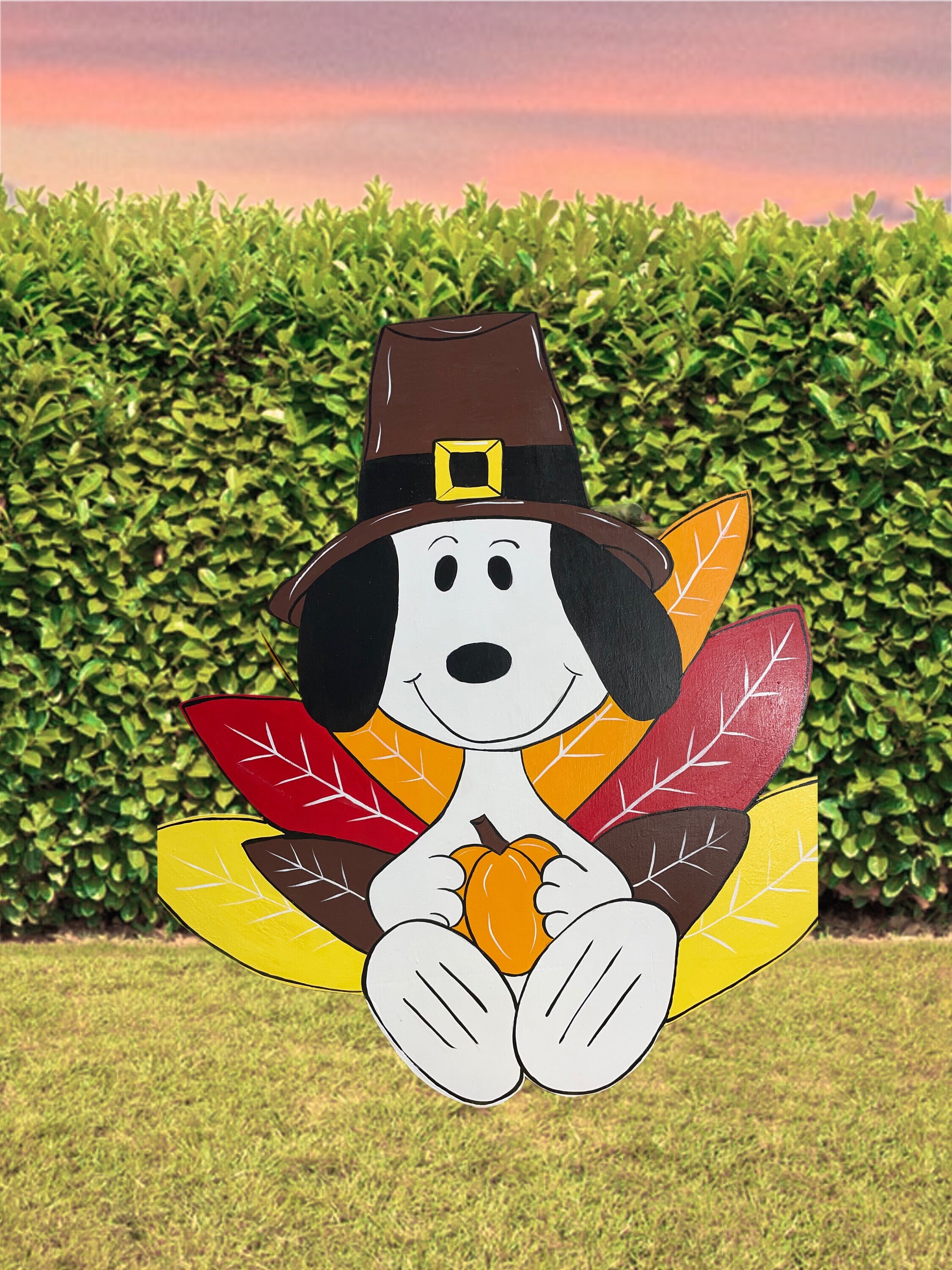 peanuts charlie brown snoopy woodstock pilgrim thanksgiving turkey han –  Dez Designs