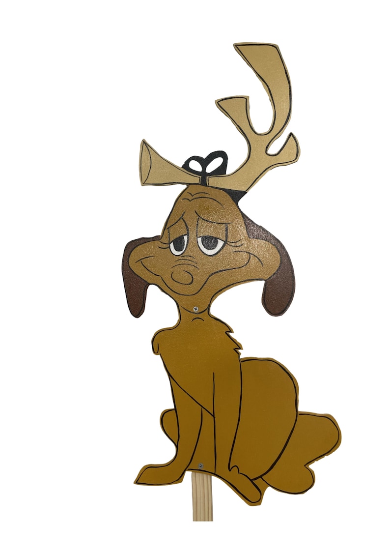 Handpainted Wooden Yard Art Grinch Max Cindy Lou Who Etsy