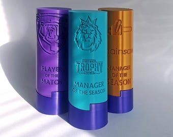 Custom 3D Printed Premier Football League Player of the Match/Fantasy Football Trophy