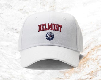 Belmont University White Embroidered 
