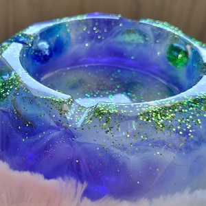 Personalized Resin Ashtray- Ashtray- gift for him- gift for her- homemade