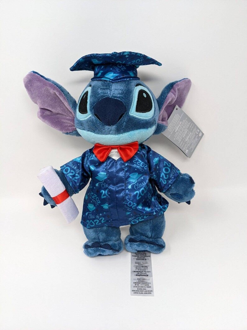 Stitch Graduation Cap Diploma 2022 Plush Disney Parks Etsy UK