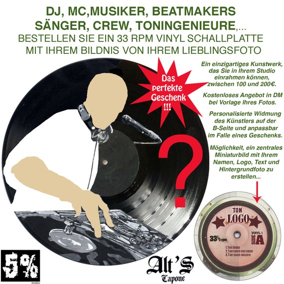 CAPONE-N-NOREAGA Painted on Vinyl Record. Single Copy - Etsy UK