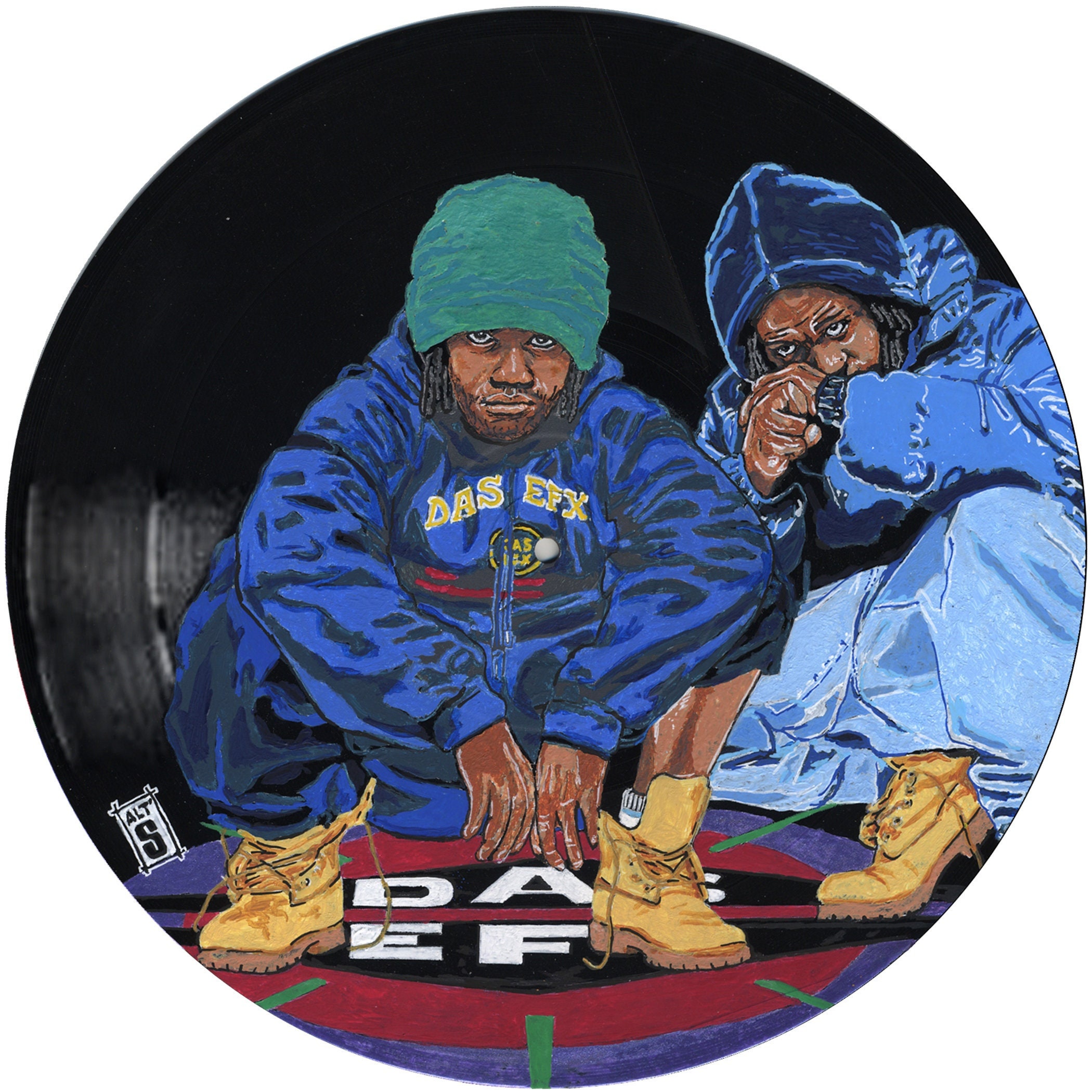 レコード DAS EFX DAS EFX Painted on Vinyl Record. Unique Copy - Etsy