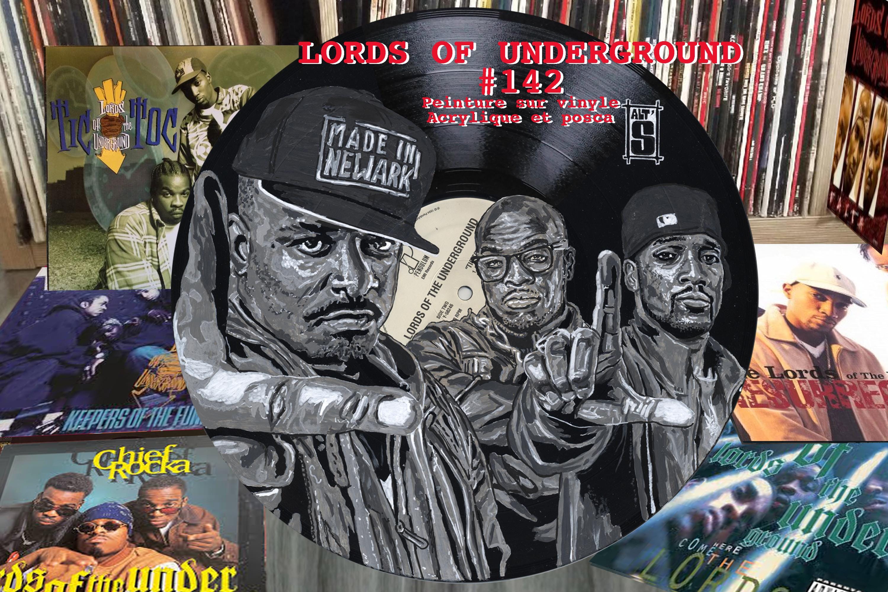 LORDS of the UNDERGROUND Painted on Their Maxi Vinyl 