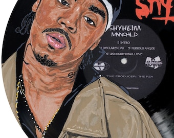 SHYHEIM Painted on Vinyl Record. Unique Copy - Etsy