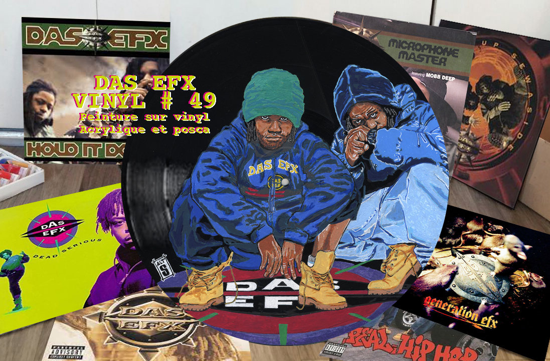 DAS EFX Painted on Vinyl Record. Unique Copy - Etsy