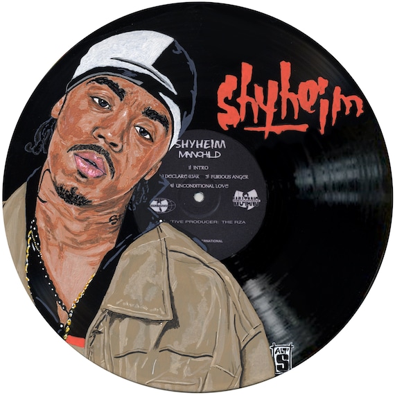 SHYHEIM Painted on Vinyl Record. Unique Copy - Etsy