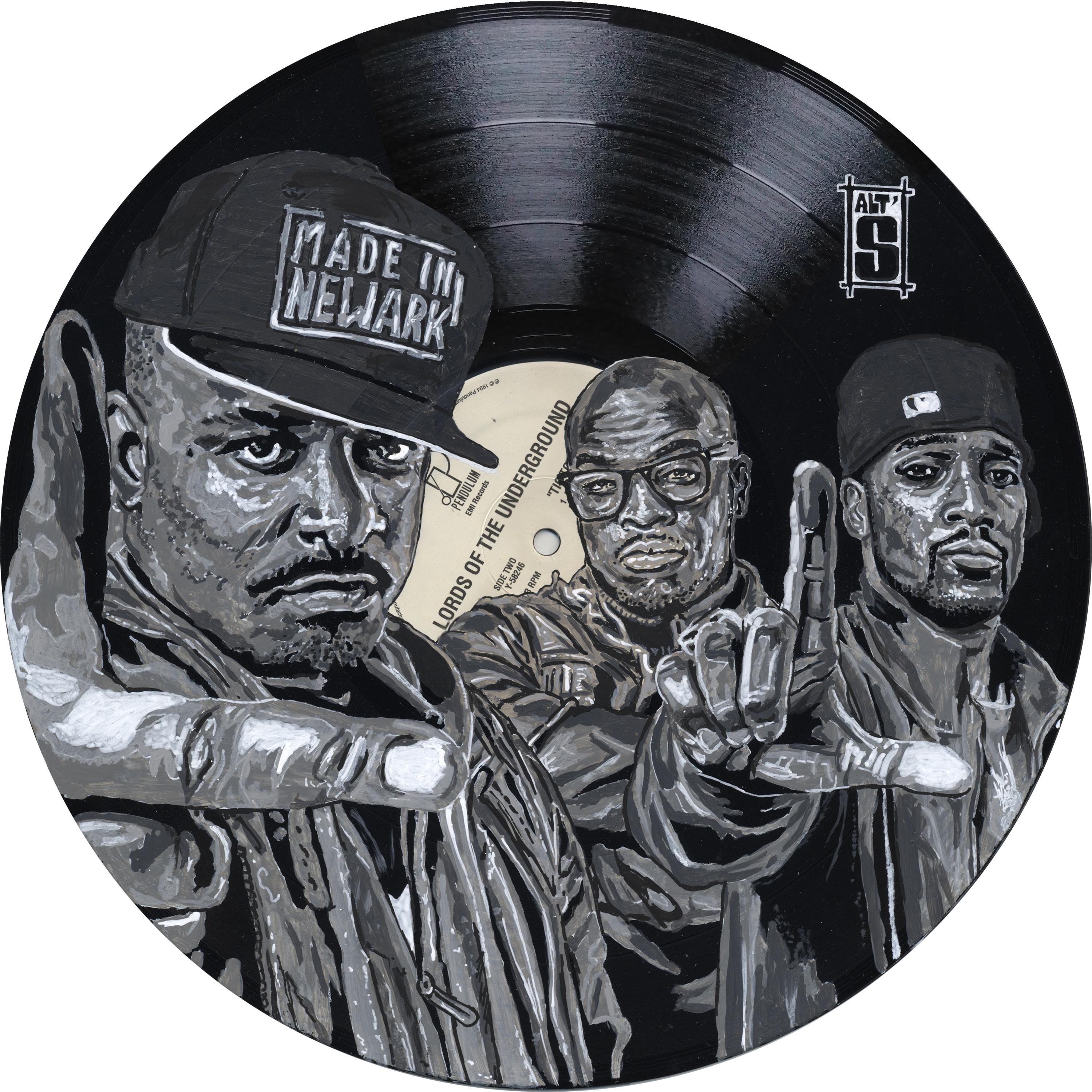 LORDS of the UNDERGROUND Painted on Their Maxi Vinyl 