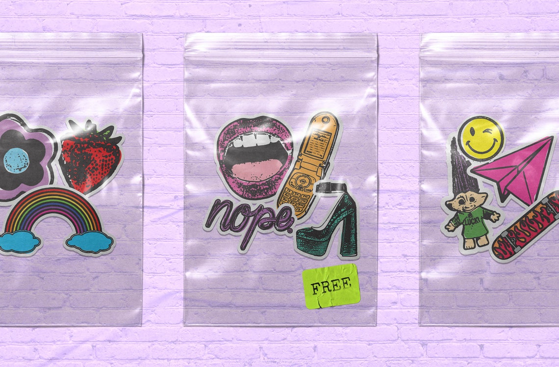 70 Vintage Stamp Icons Retro Icon Pack Clipart Bundle Commercial Use ...