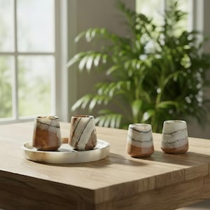 Onyx tequila shots, handcrafted by artisans in Mexico/ Set of 4 onyx tequila shots/ Mexican tequila shot glasses