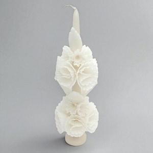 Flaked wax candle handmade by artisans from Mexico / Decorative Candles / Artisanal Candles / Mexico Candle