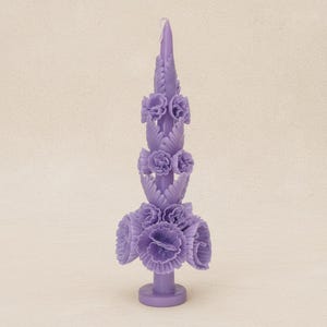 Vela de cera escamada hecha a mano por artesanos de México / Velas decorativas/ Velas mexicanas