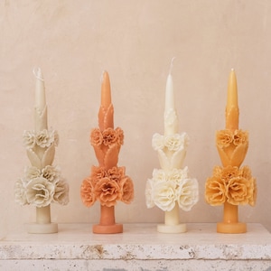 Vela decorativa de cuenco de madera en forma de corazón con cera de soja, 3  mechas de 5 onzas, velas decorativas para aniversario, compromiso, boda