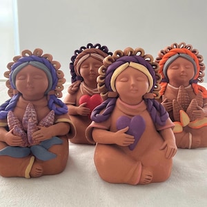 Handmade Clay Pachamama/ Clay Doll/ Handmade clay Pachamama made by artisans from Mexico
