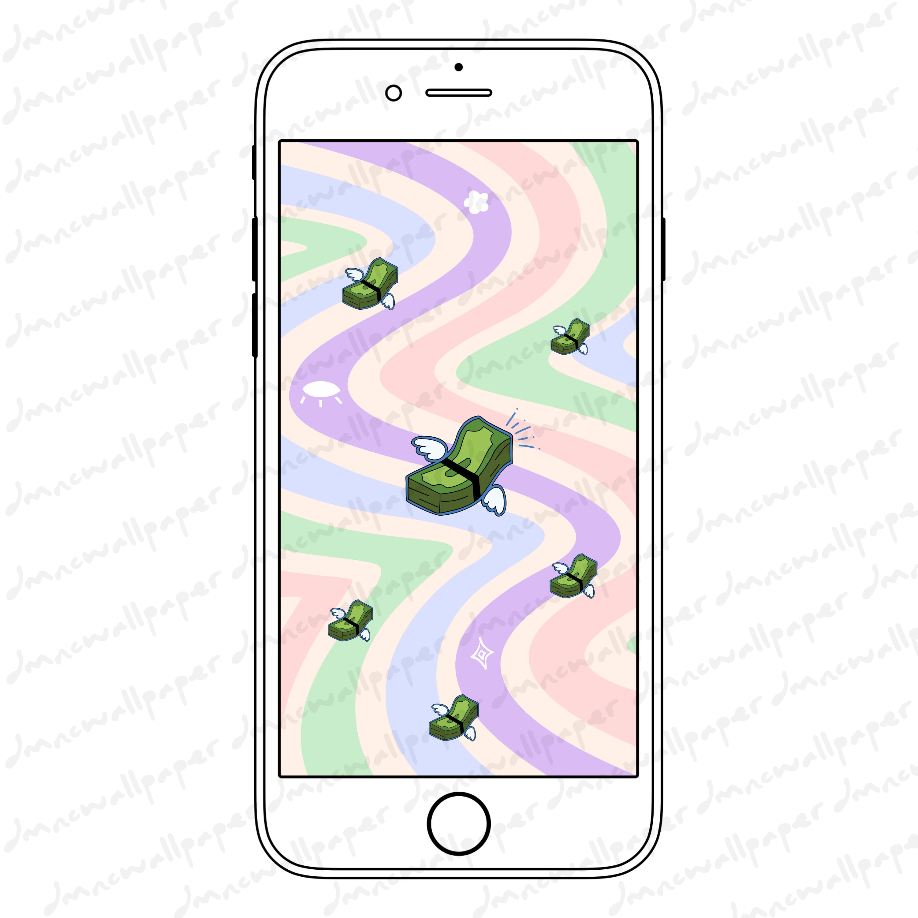 Money Wallpaper Cute Money Wallpaper Phone Wallpaper Phone - Etsy UK