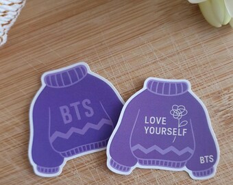 ARMY!!! BTSメンバーの名前入りステッカー。防水・防裂ビニール