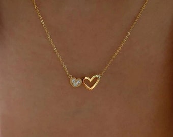 Double Heart Necklace