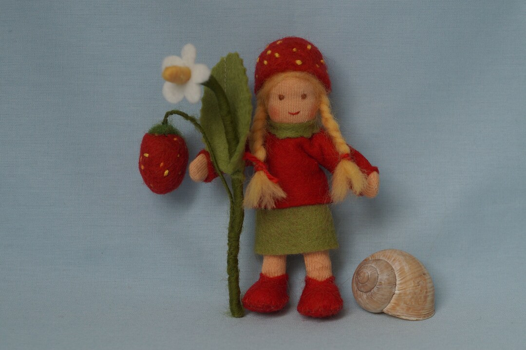 Strawberry Girl, Strawberry Child, Flower Child, Doll Set 2piece