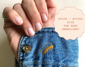 Stick und Stitch Stick Kit: DIY Mini Designs für Kleidung